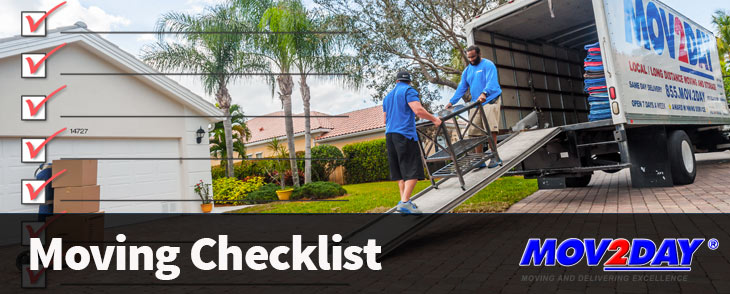 Naples Movers and Moving Truck | Moving Checklist Mov2Day South Florida Movers